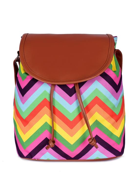 multi colored canvas sling bag - 19404451 - Zoom Image - 0