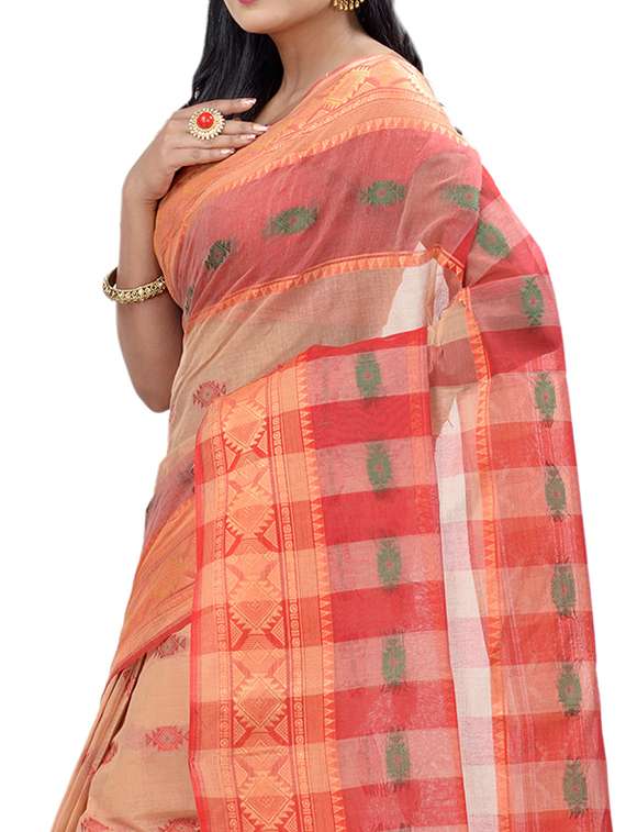 women's self design beige colored saree - 19404550 - Standard Image - 2