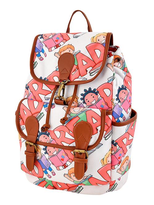multi colored leatherette (pu) regular backpack - 19406470 - Standard Image - 0