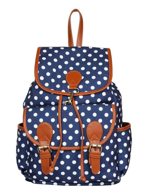 blue canvas regular backpack - 19406471 -  Standard Image - 0