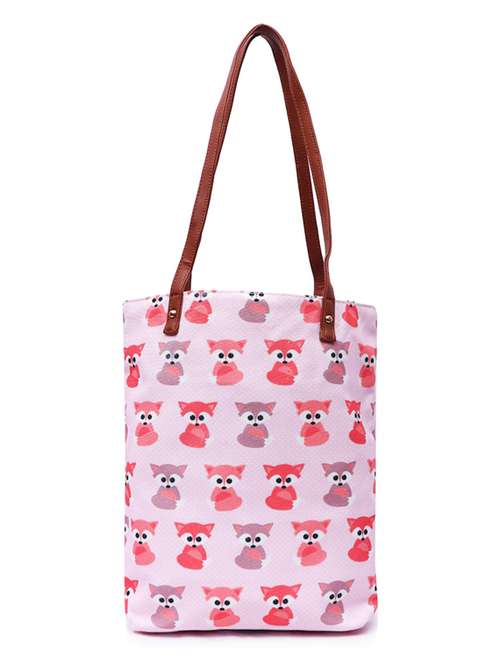 pink canvas regular shopping bag - 19406508 -  Standard Image - 0