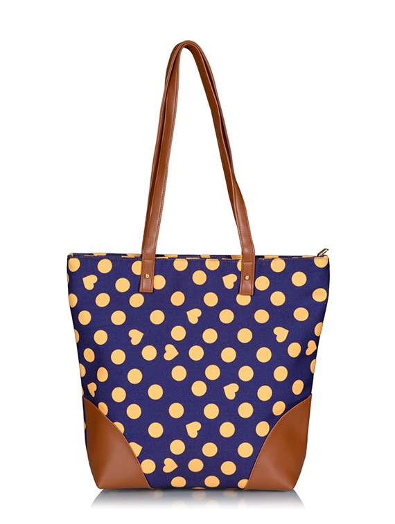 multi colored canvas regular shopping bag