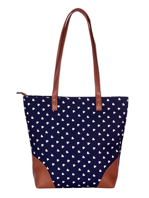 blue canvas regular shopping bag