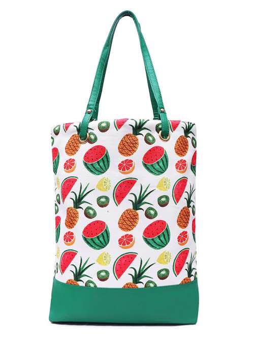 green canvas regular shopping bag - 19406570 -  Standard Image - 0