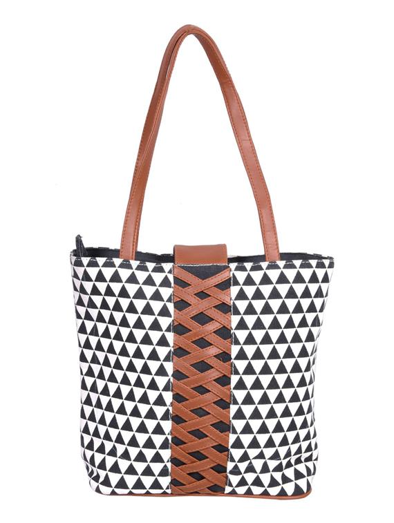 black canvas regular shopping bag - 19406575 -  Zoom Image - 0