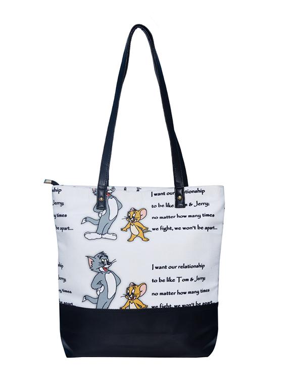 white canvas regular shopping bag - 19406581 - Zoom Image - 0