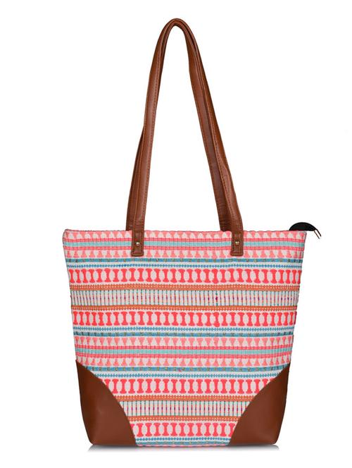 pink canvas regular shopping bag - 19406586 - Standard Image - 0