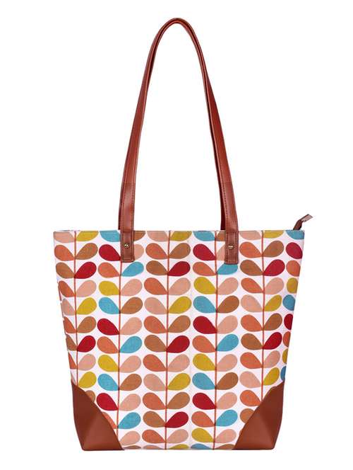 multi colored canvas regular shopping bag - 19406590 -  Standard Image - 0