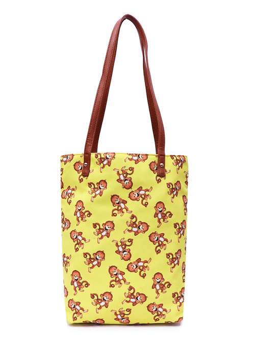 yellow canvas regular shopping bag - 19406592 -  Standard Image - 0