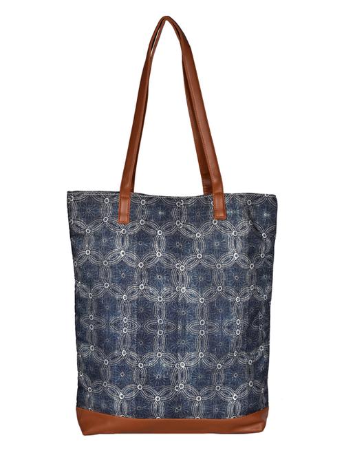 blue canvas regular shopping bag - 19406618 - Standard Image - 0
