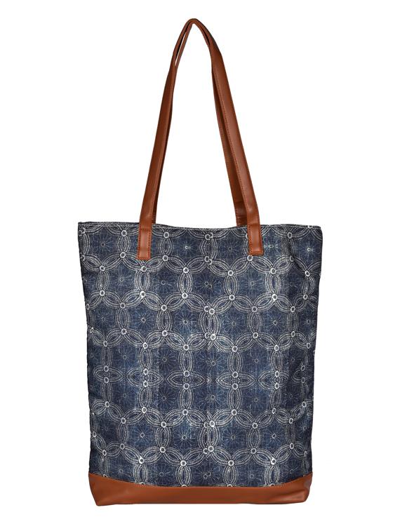 blue canvas regular shopping bag - 19406618 - Zoom Image - 0