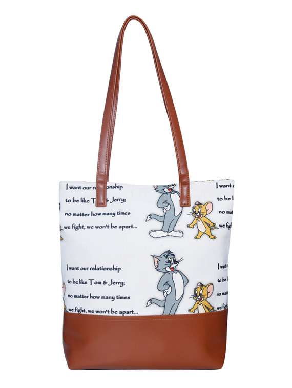 white canvas regular shopping bag - 19406642 - Zoom Image - 0