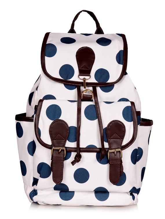 white canvas regular backpack - 19406674 -  Zoom Image - 0