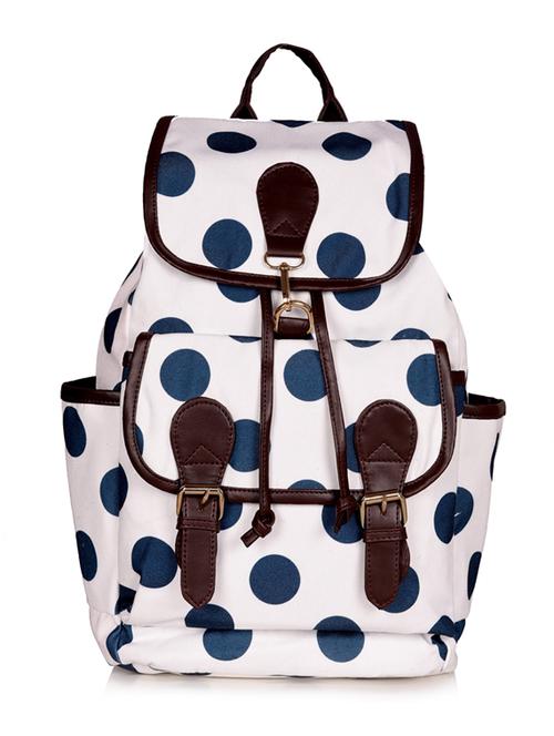 white canvas regular backpack - 19406675 -  Standard Image - 0