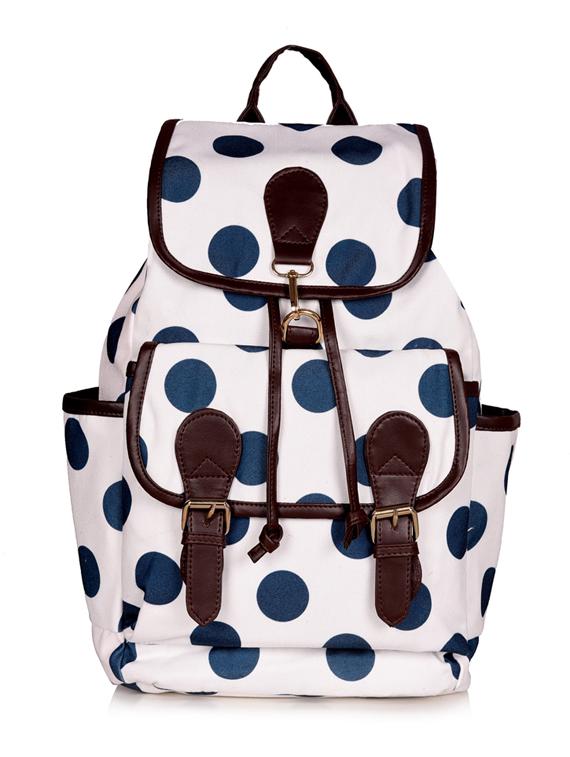 white canvas regular backpack - 19406675 -  Zoom Image - 0