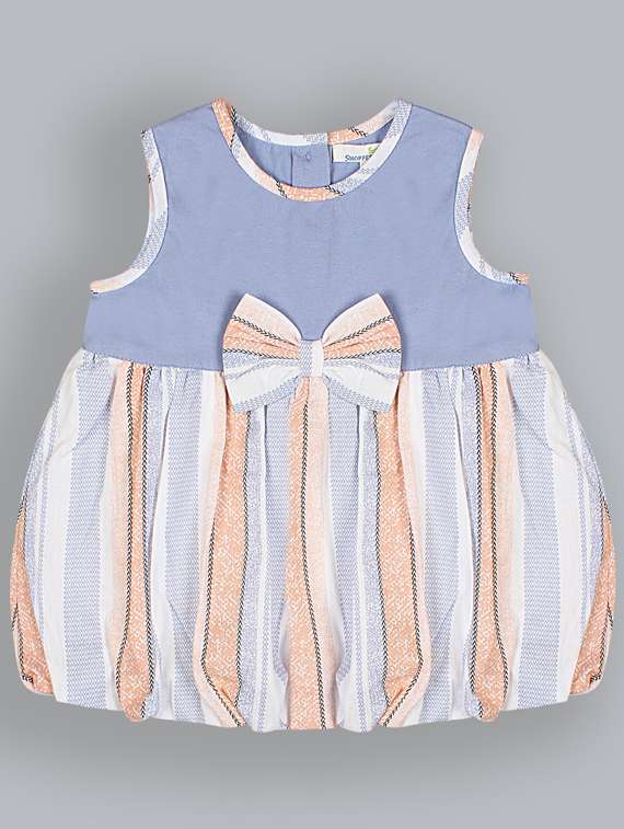 girls round neck sleeveless frock