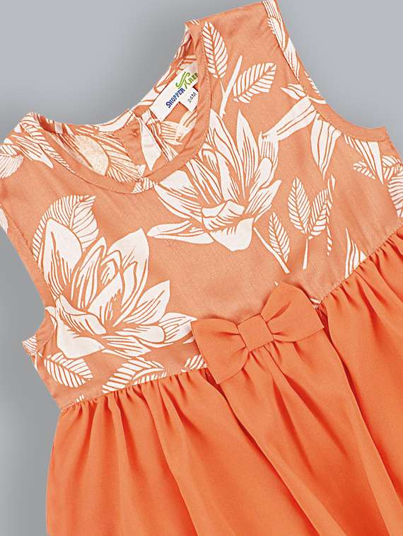 girls round neck sleeveless frock - 19406833 - Standard Image - 2