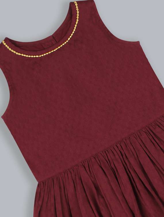 girls round neck sleeveless frock - 19406905 -  Standard Image - 2