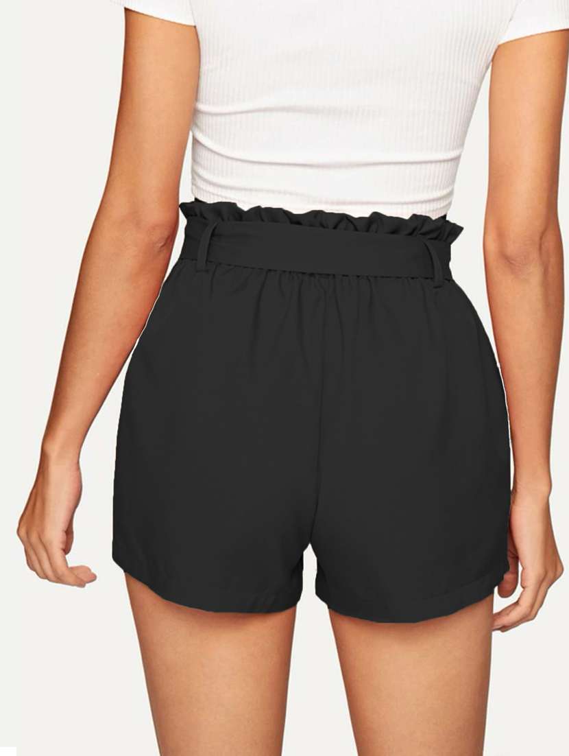 black solid regular mini short - 19407861 -  Standard Image - 2