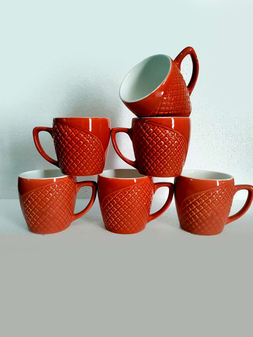 moody panda distinguished set of 6 cups | cup set | 6 cup set | ceramic