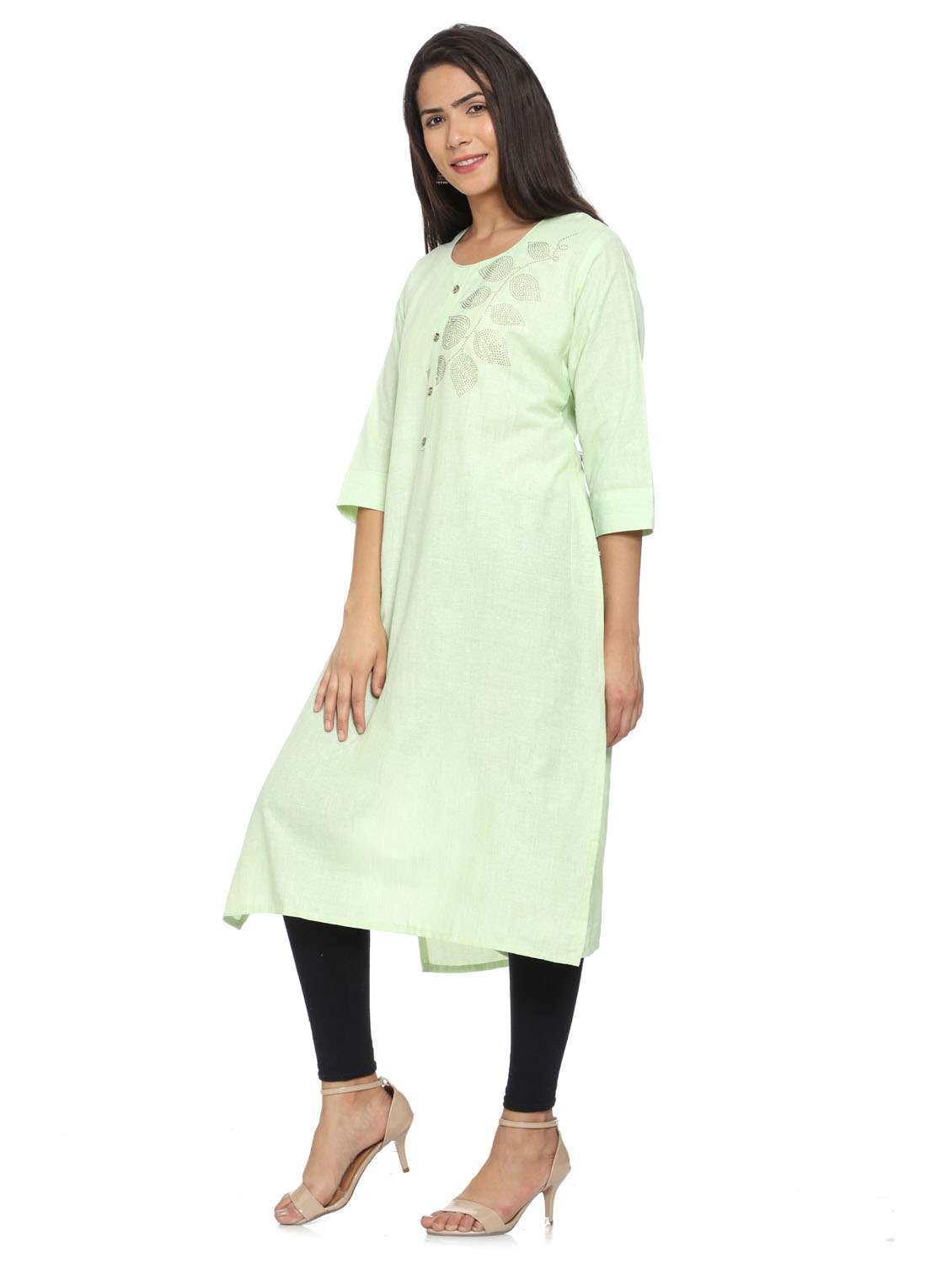 women printed straight kurta - 19408331 - Standard Image - 2