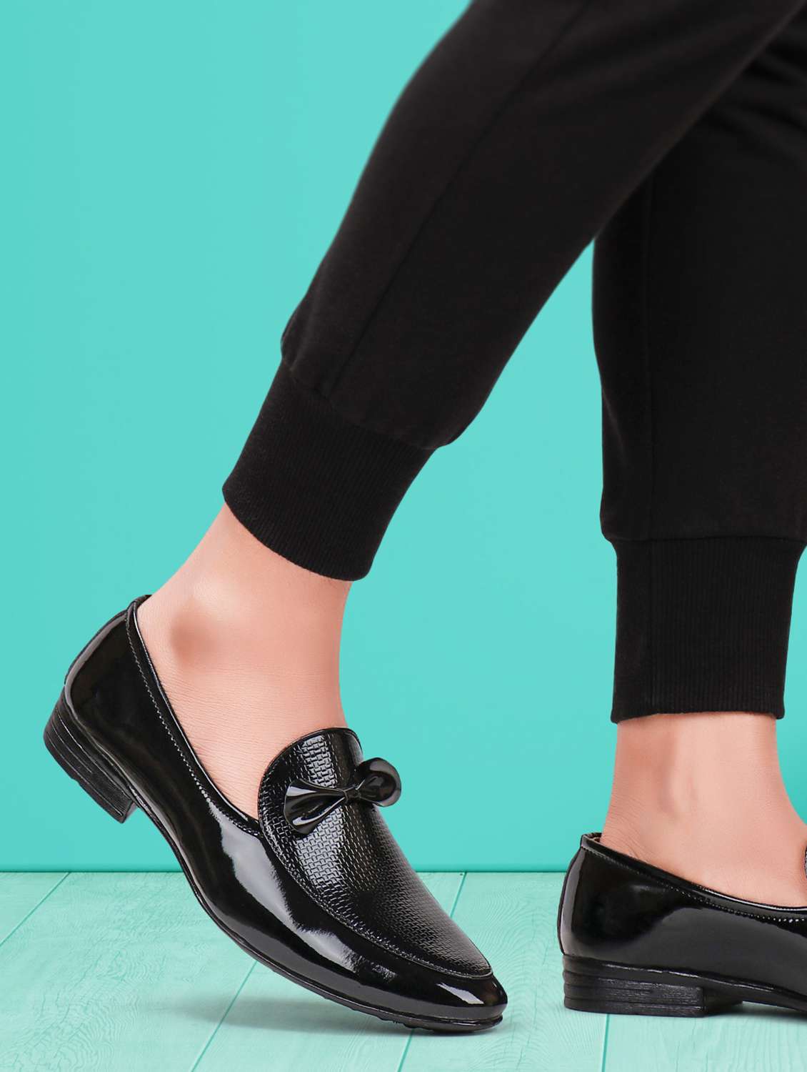 black canvas slip on loafers - 19408494 -  Standard Image - 2