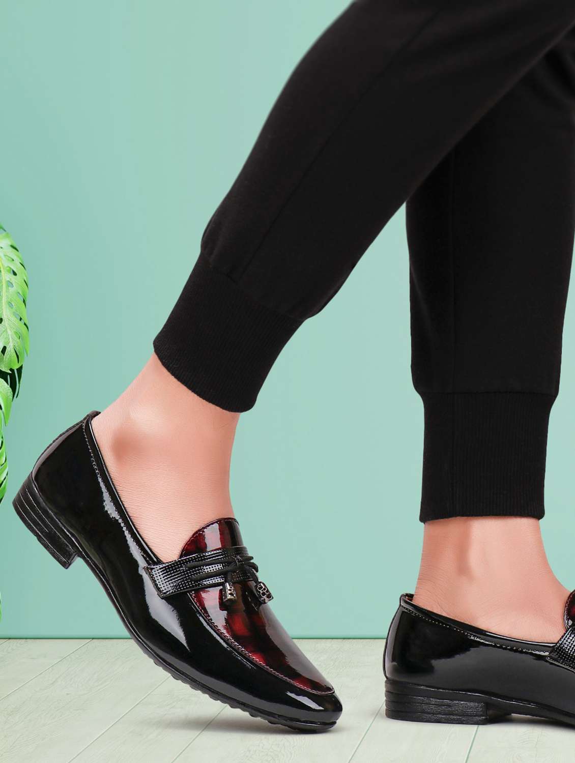 black canvas slip on loafers - 19408496 -  Standard Image - 2