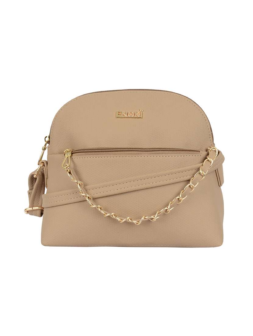 beige pvc handbag