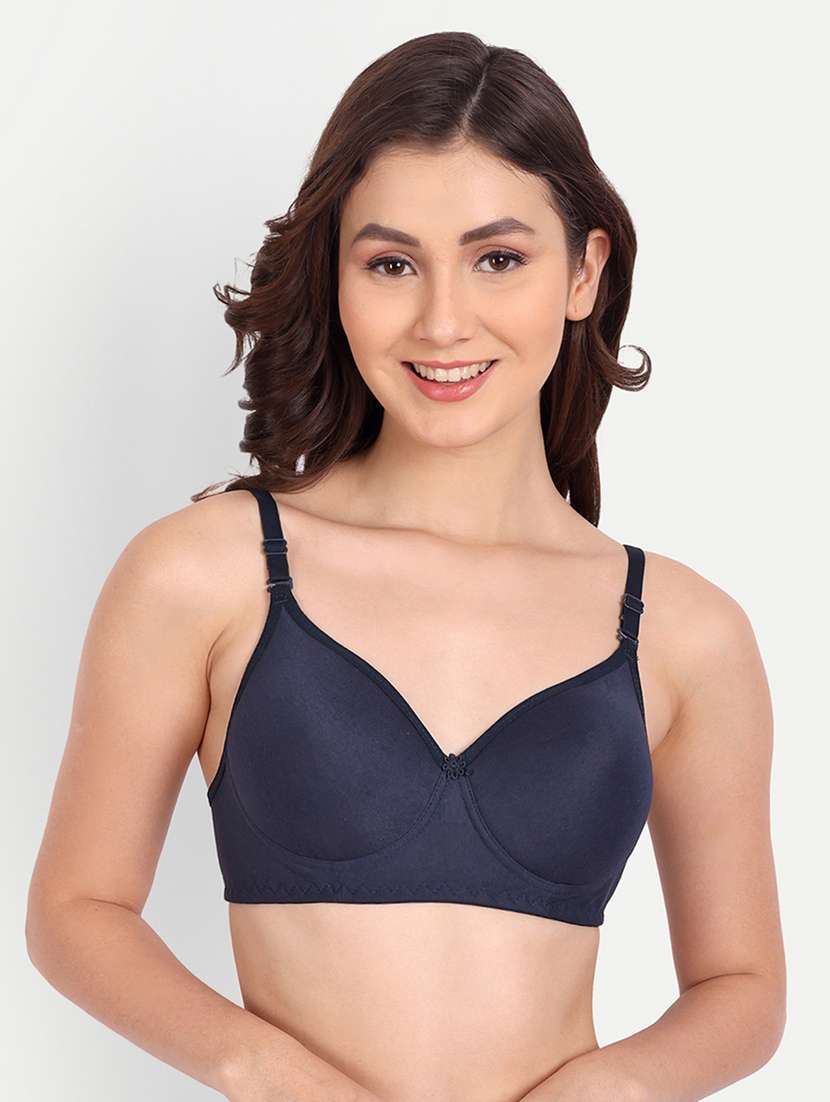 blue cotton tshirt bra