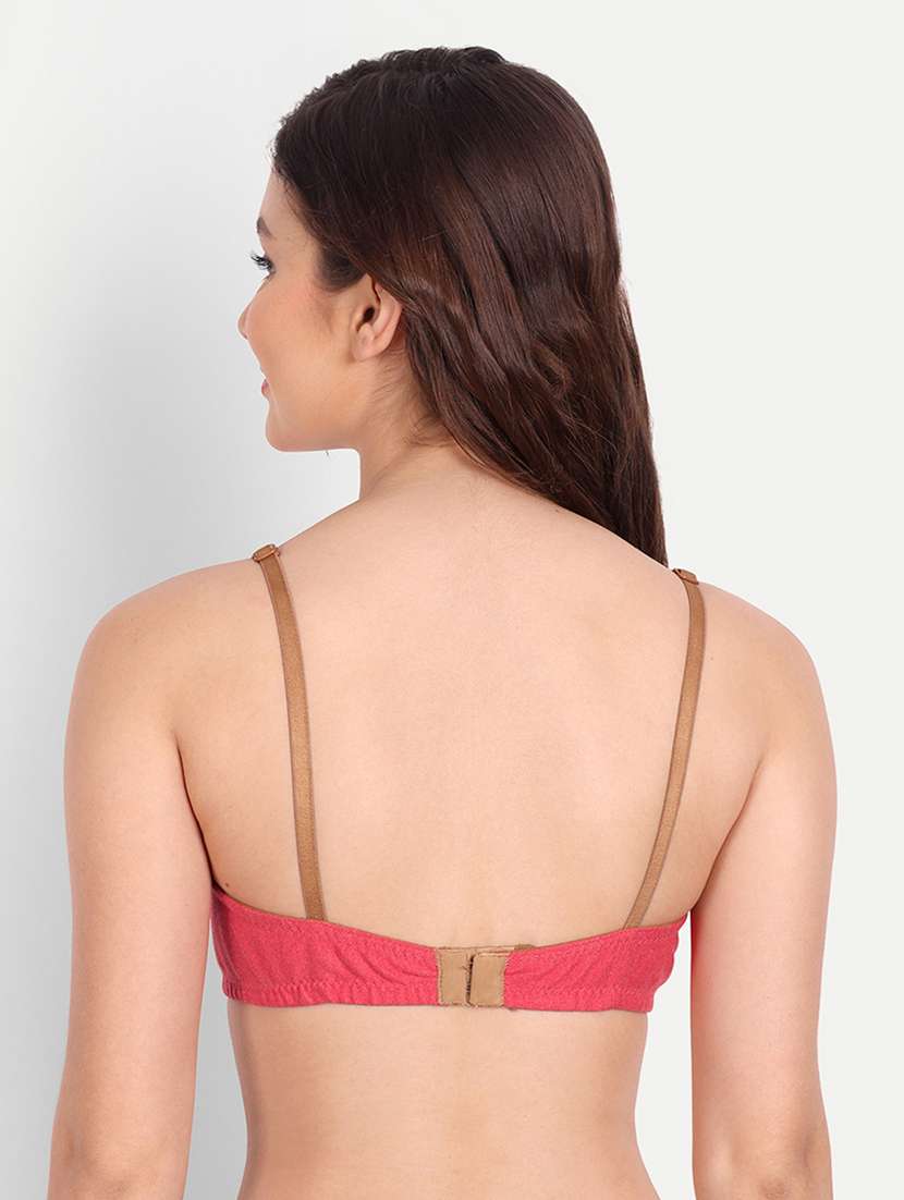 red cotton tshirt bra - 19408863 -  Standard Image - 2