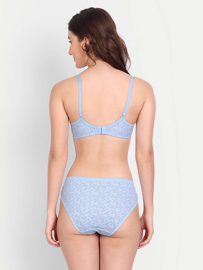 yellow printed bra and panty set - 19408871 -  Standard Image - 2