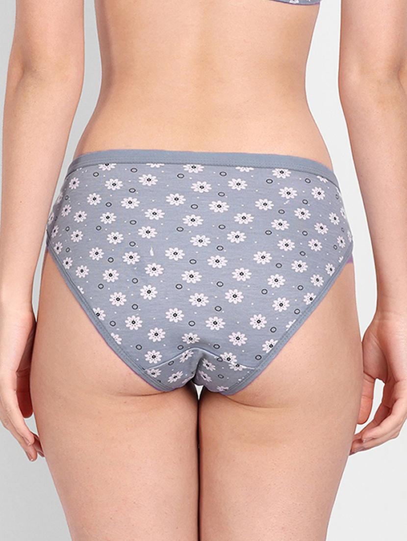 grey printed regular panty - 19408885 - Standard Image - 2