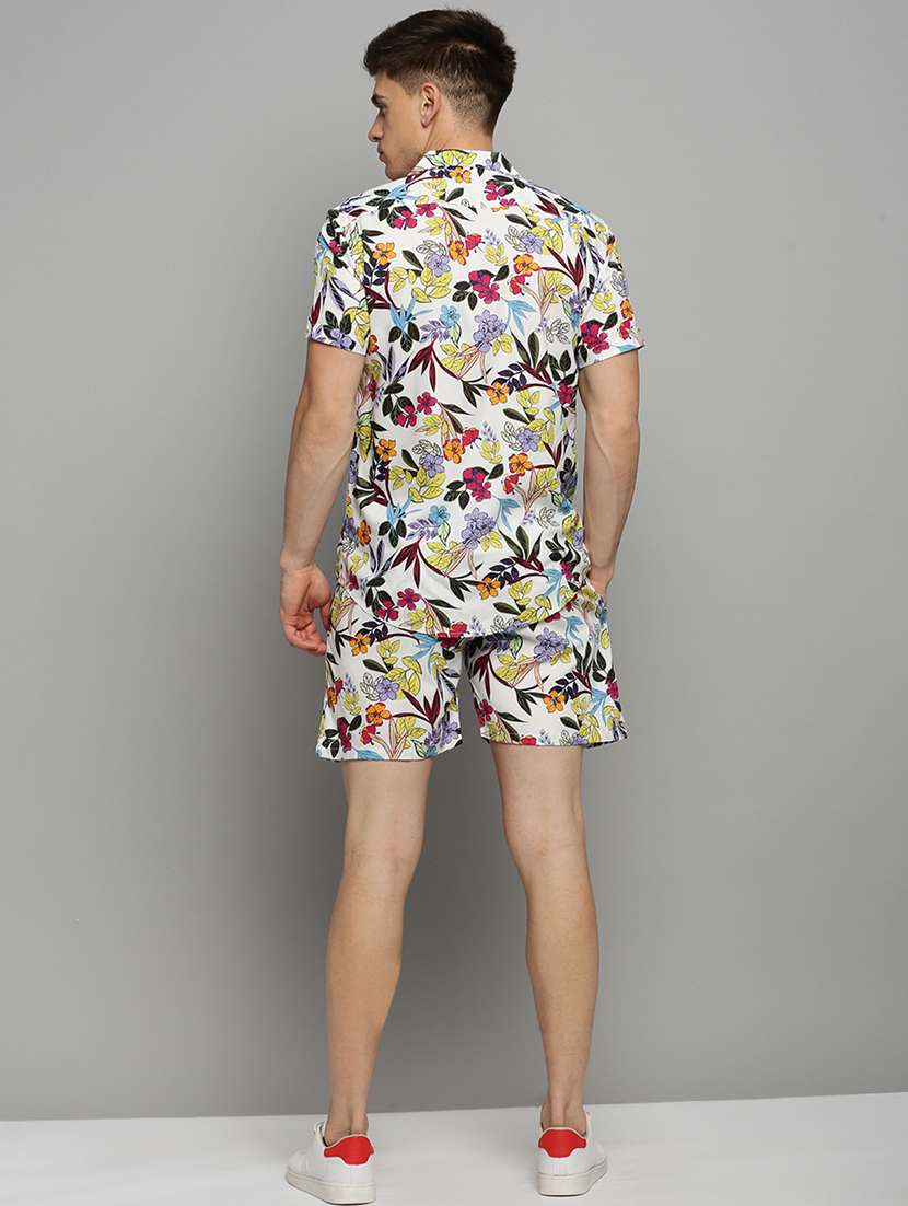 men's shirt and shorts floral co-ord set - 19409414 -  Standard Image - 2