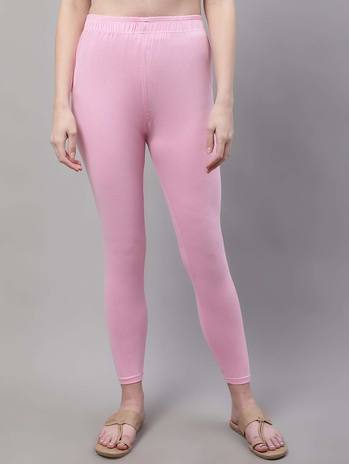 pink cotton leggings