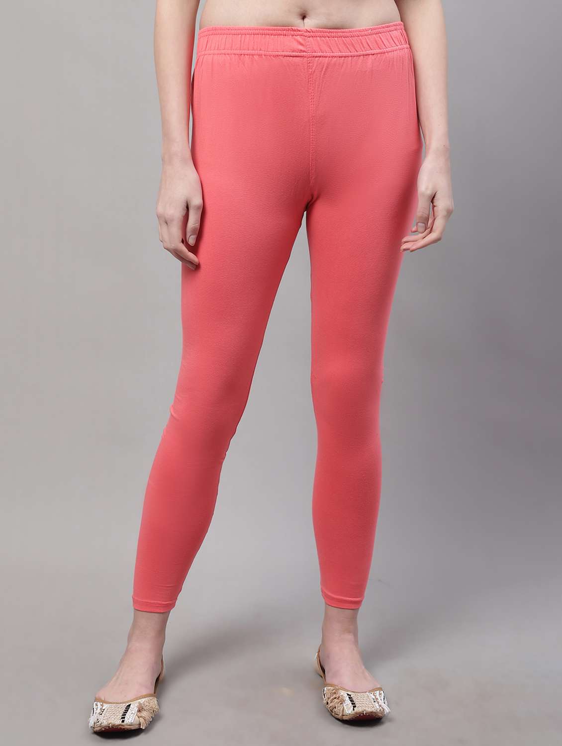pink cotton leggings