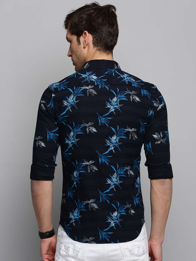 mens leaf print casual shirt - 19409858 -  Standard Image - 2
