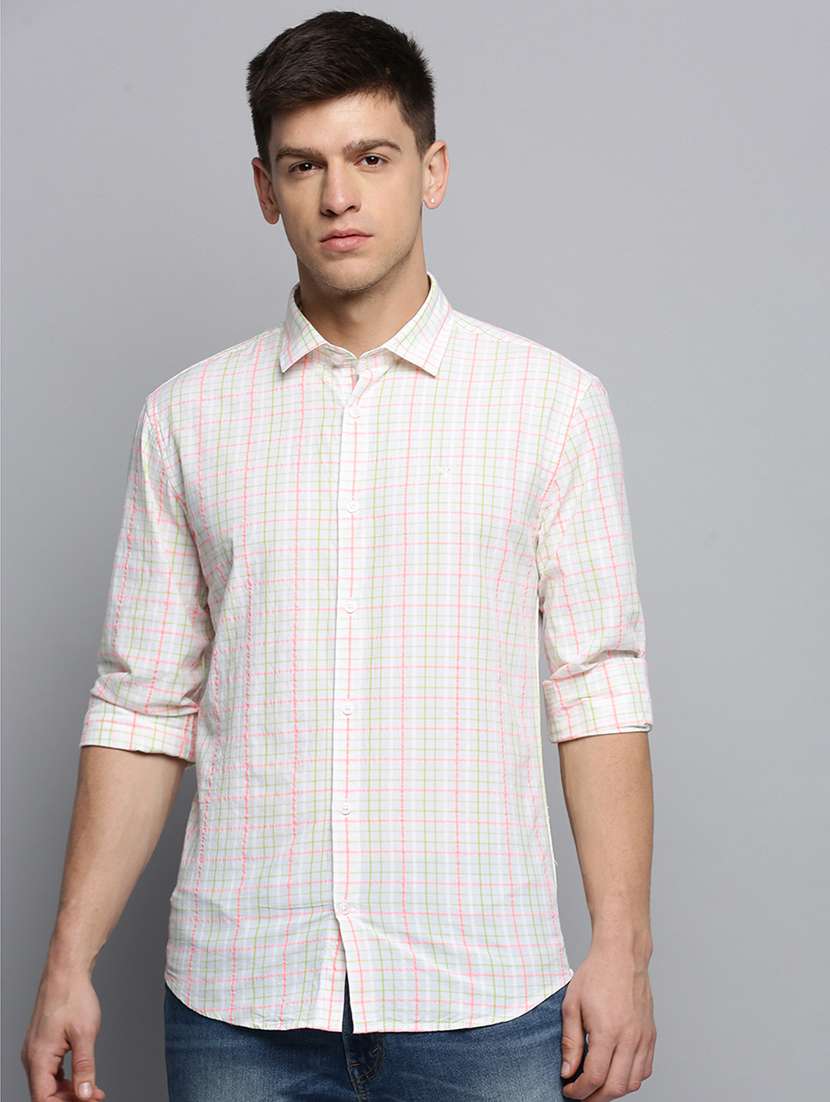 mens checks casual shirt