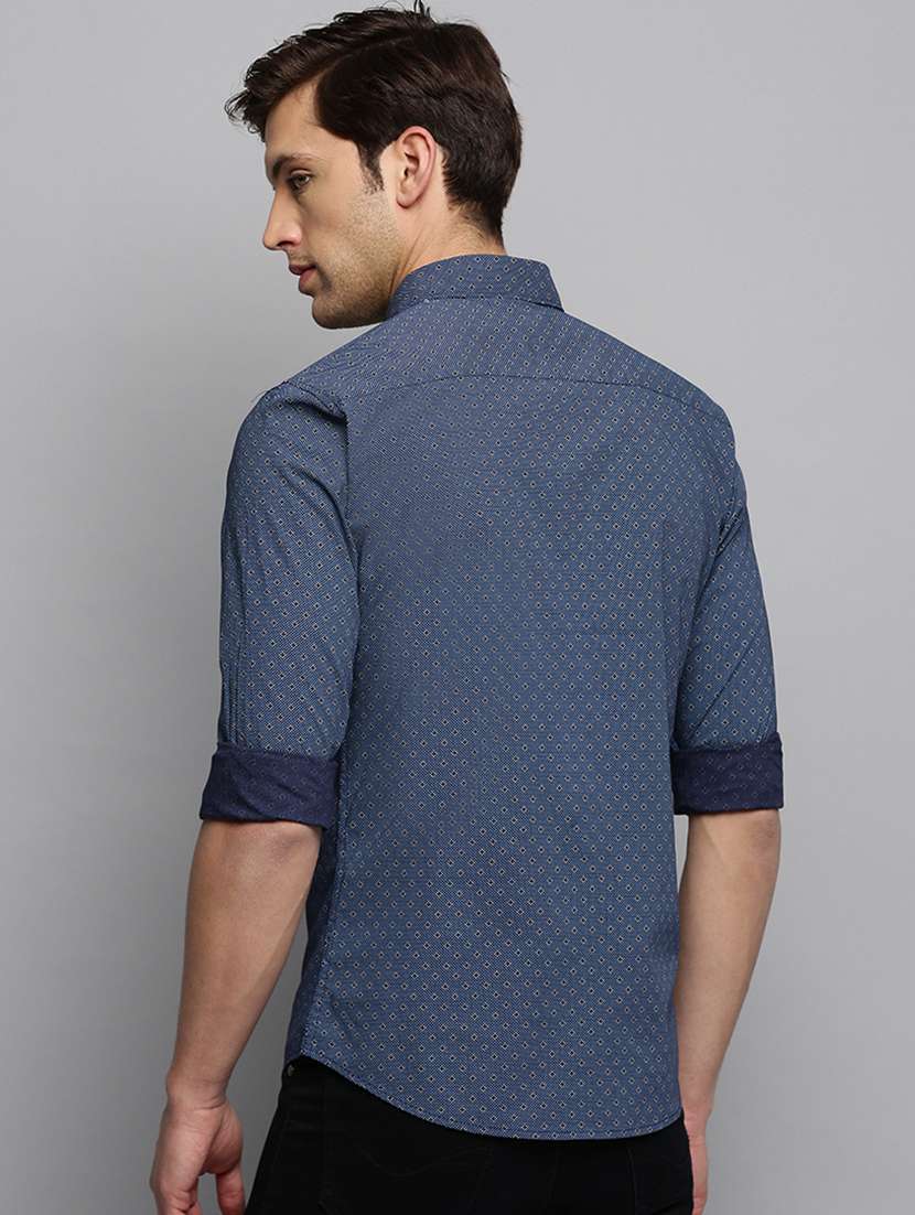 mens geometric casual shirt - 19409899 - Standard Image - 2