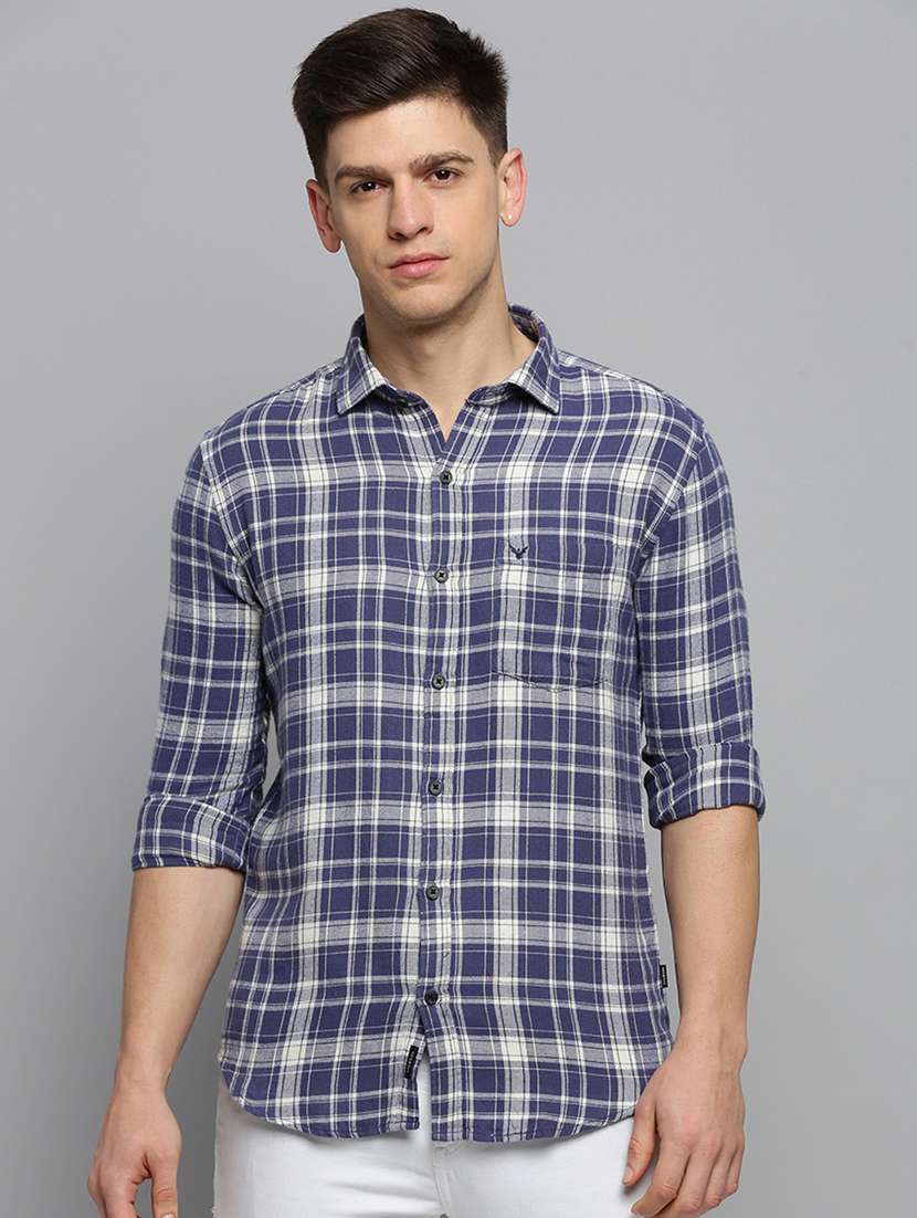 mens checks casual shirt