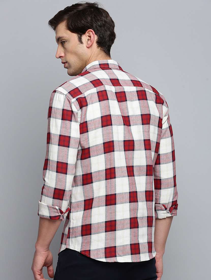mens checks casual shirt - 19410024 -  Standard Image - 2