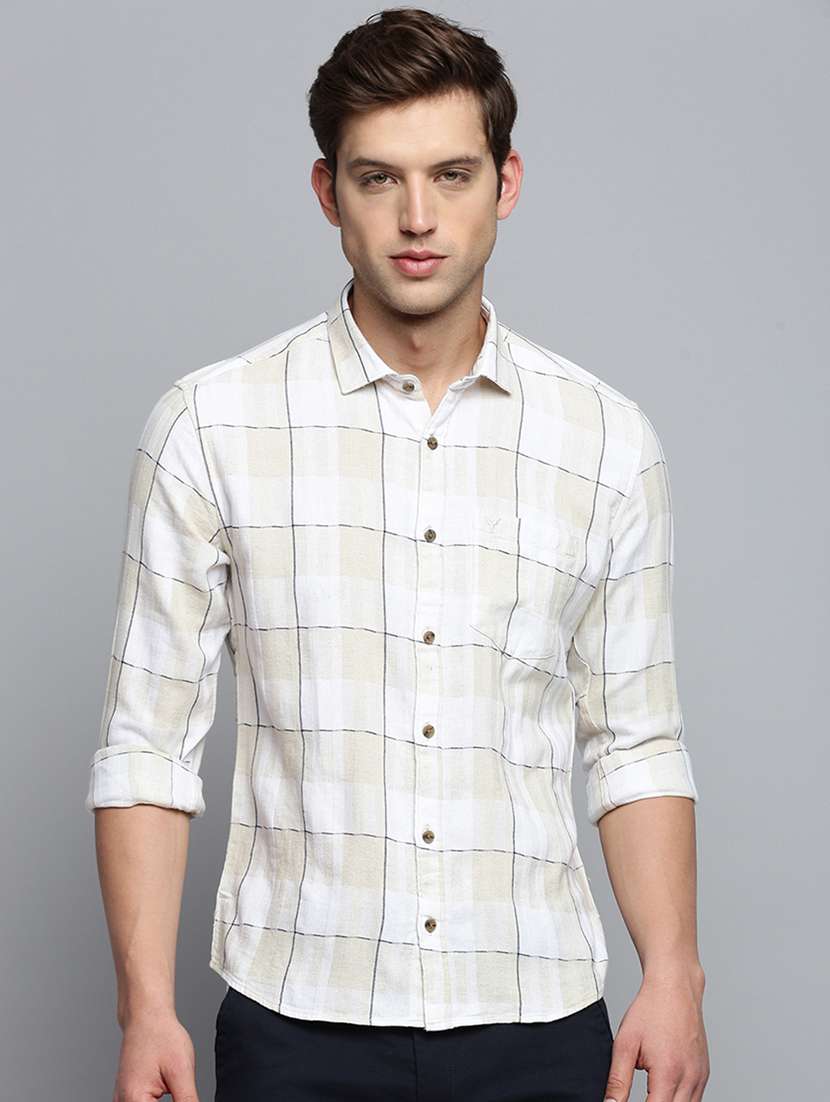 mens checks casual shirt