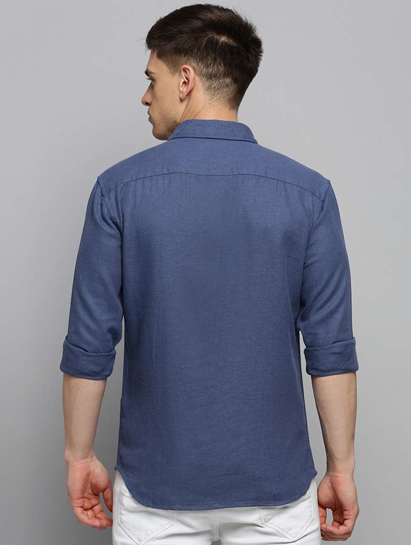 mens solid casual shirt - 19410033 -  Standard Image - 2