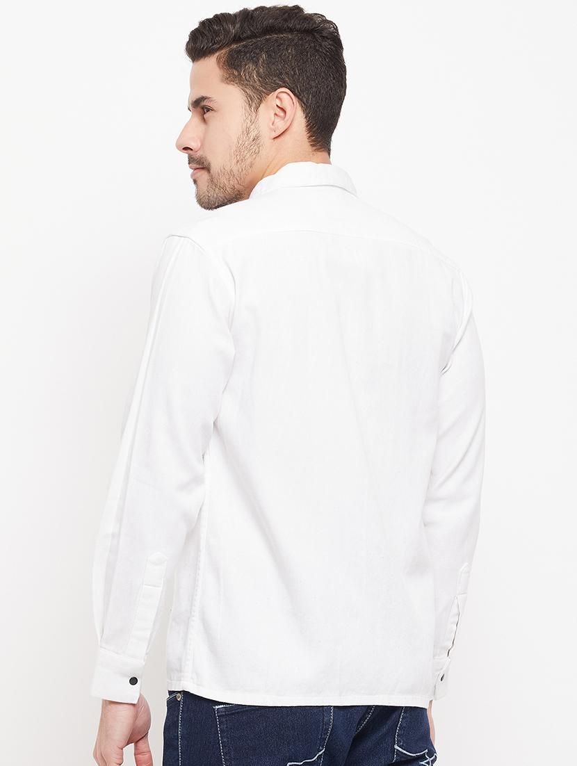 men denim casual shirt - 19410419 - Standard Image - 2