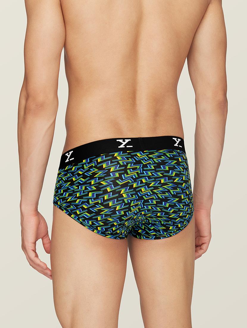 black printed trunk brief - 19411281 - Standard Image - 2