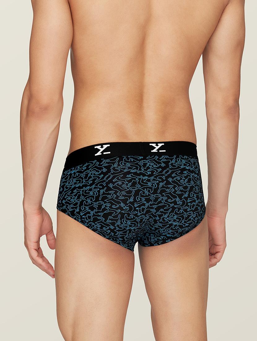 black printed trunk brief - 19411283 - Standard Image - 2