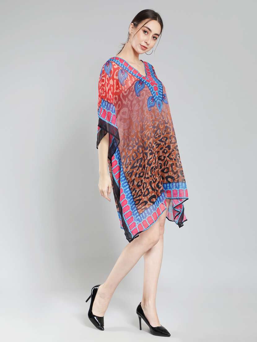 printed polyester kaftan  - 19411664 -  Standard Image - 2