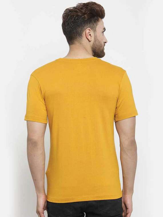 men round neck placement print t-shirt - 19412028 -  Standard Image - 2