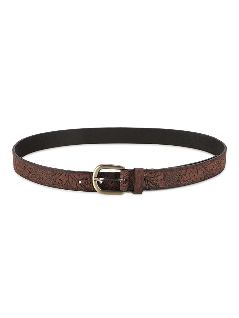 batik pattern embossed belt - 19412042 -  Standard Image - 2