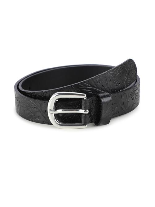 batik pattern embossed belt - 19412048 -  Standard Image - 0