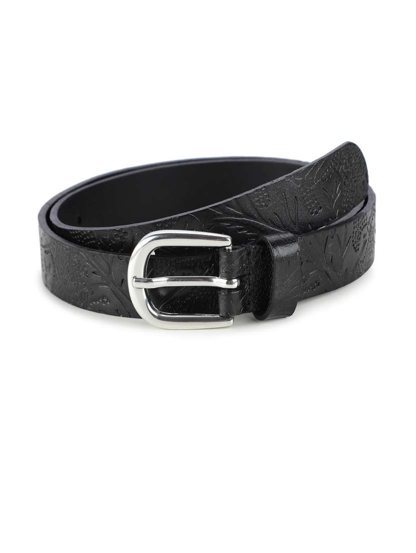batik pattern embossed belt - 19412050 - Zoom Image - 0